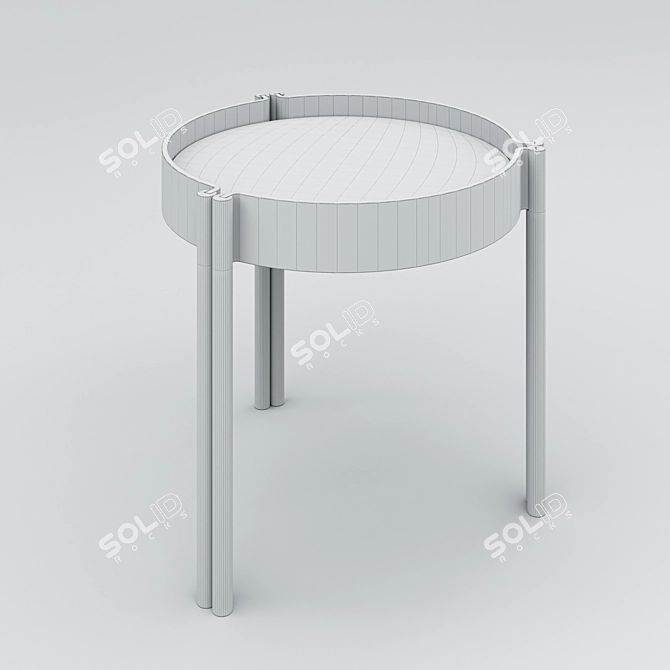 Sleek Wooden Coffee Table Design 3D model image 7