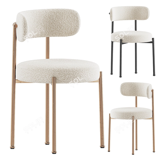 Modern Giotto Chair Design 3D model image 2