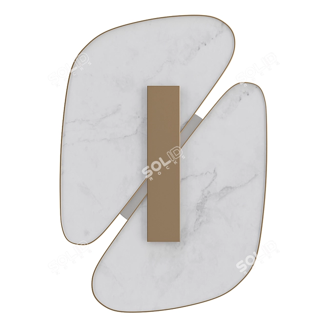 Marble Plates Bra 3D model image 1