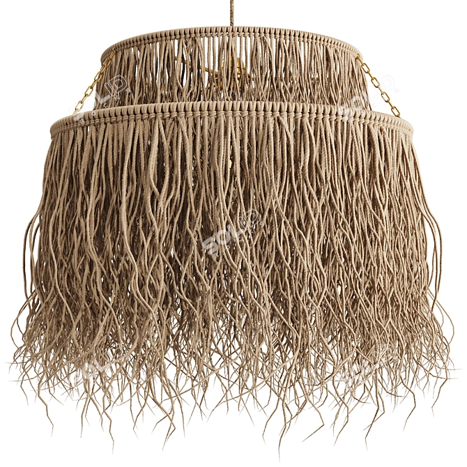 Boho Pendant Lamp 3D Models 3D model image 1