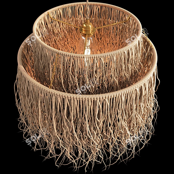 Boho Pendant Lamp 3D Models 3D model image 4