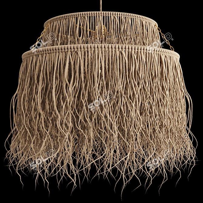 Boho Pendant Lamp 3D Models 3D model image 5