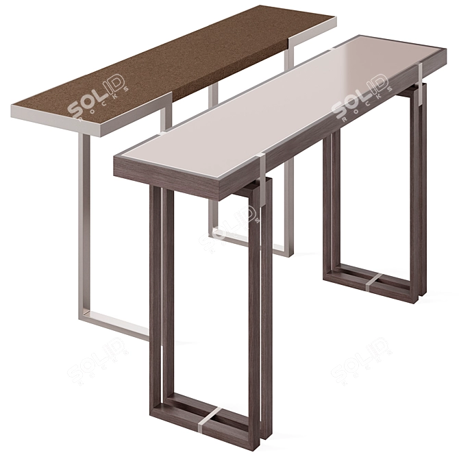 Elegant Console Pair by Frato 3D model image 2