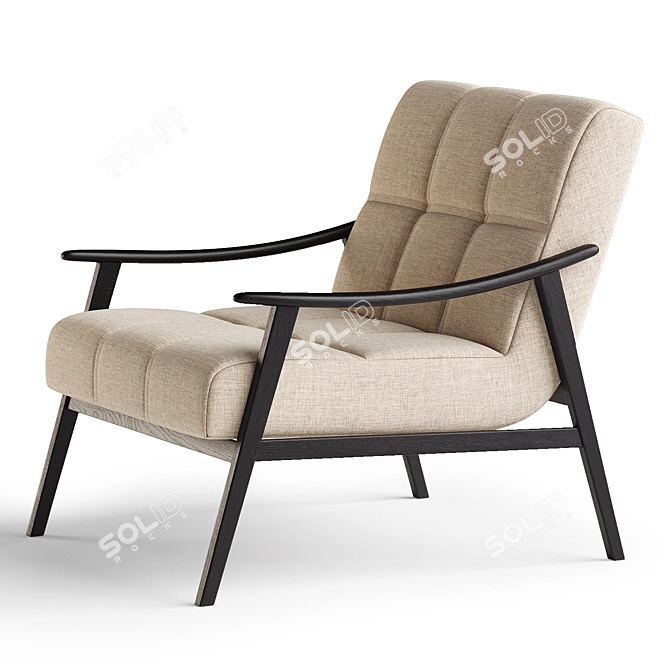 Elegant Mortensen Chair: 3Ds Max Design 3D model image 2