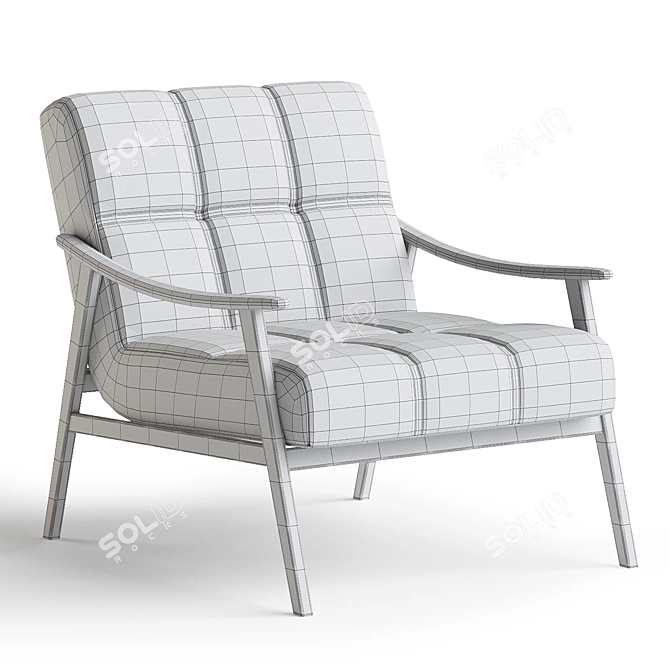 Elegant Mortensen Chair: 3Ds Max Design 3D model image 3