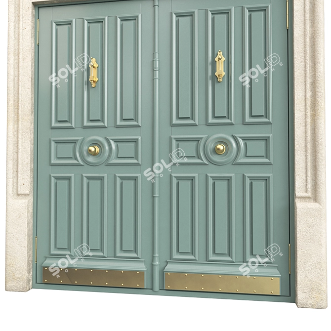 Classic 3D Max Door, Tempera 3D model image 2