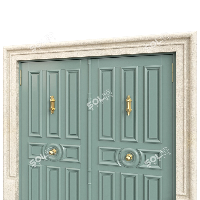 Classic 3D Max Door, Tempera 3D model image 3