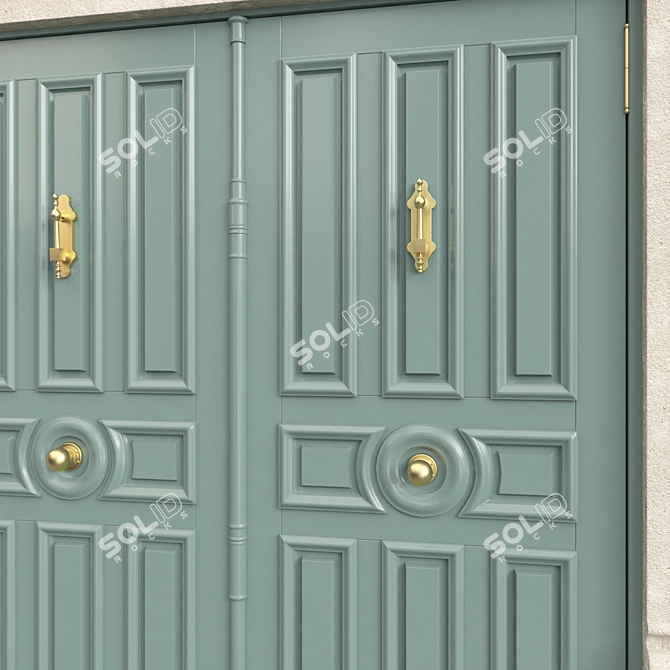 Classic 3D Max Door, Tempera 3D model image 4