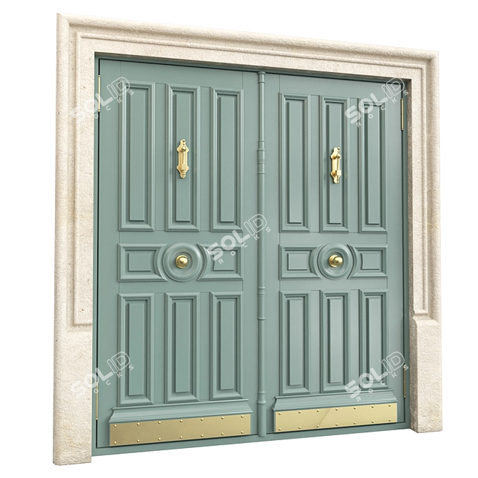 Classic 3D Max Door, Tempera 3D model image 5