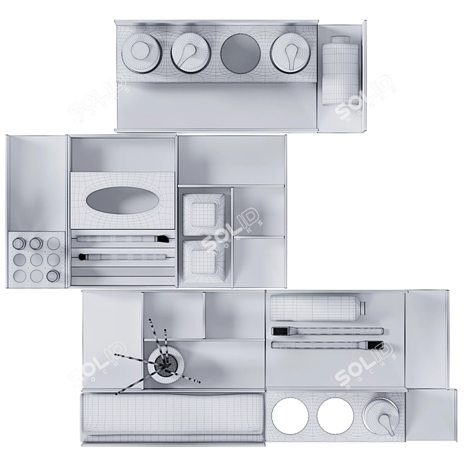 Drawer Divider System: Antonio lupi 3D model image 5