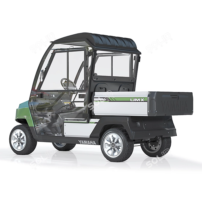 Yamaha UMAX CAB Golf Cart 3D model image 2