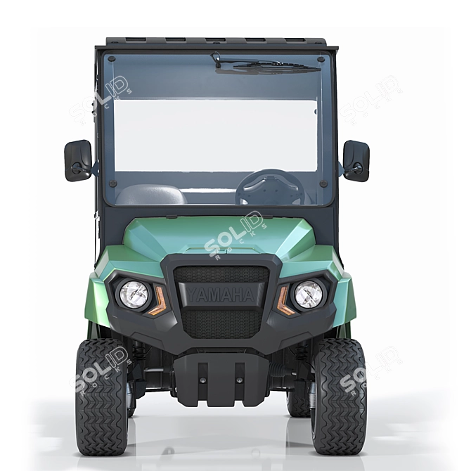 Yamaha UMAX CAB Golf Cart 3D model image 3