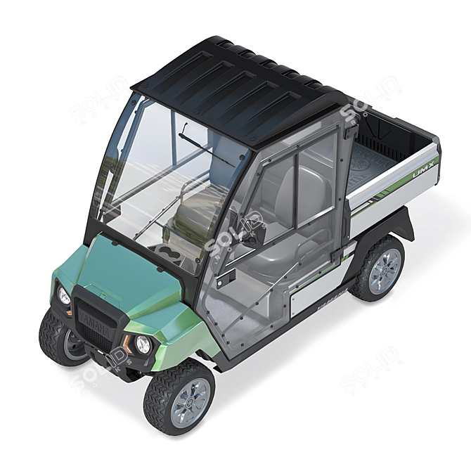 Yamaha UMAX CAB Golf Cart 3D model image 6