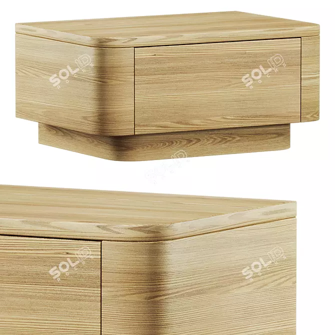 Modern 3D Ryland Nightstand Model 3D model image 1