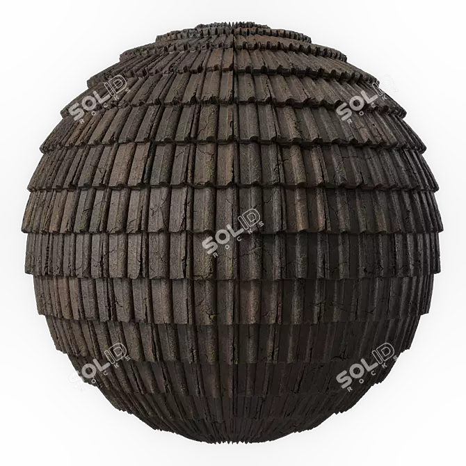 Concrete Roofing Material 4k Texture 3D model image 2