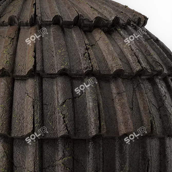 Concrete Roofing Material 4k Texture 3D model image 3