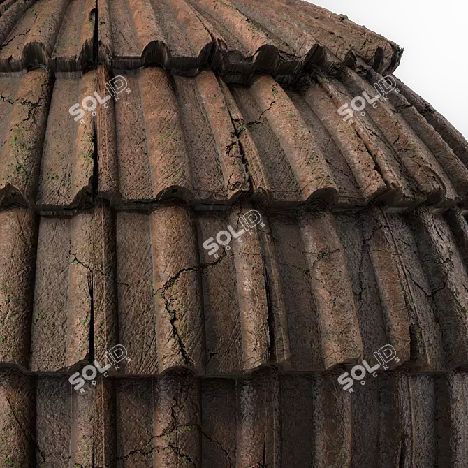 Concrete Roofing Material 4k Texture 3D model image 6