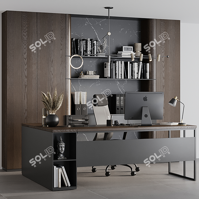 Corona 9 Boss Desk Model 3D model image 1