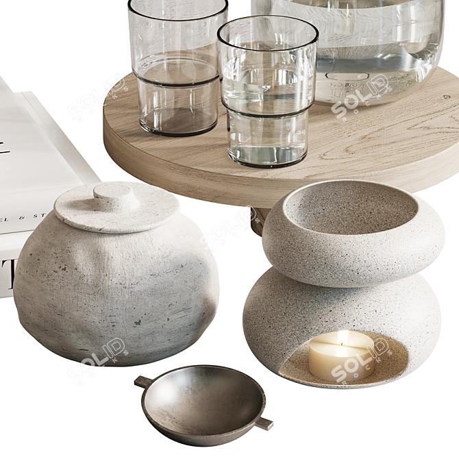 Elegant Decor Set H97 3D model image 2