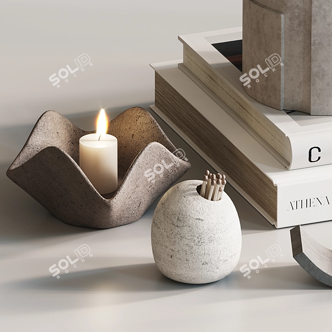 Elegant Decor Set H97 3D model image 7