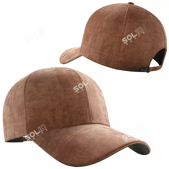 Cozy Microvelour Cap 3D model image 1