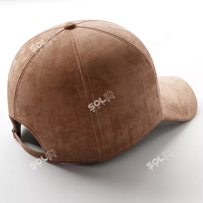 Cozy Microvelour Cap 3D model image 3