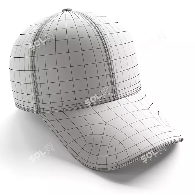 Cozy Microvelour Cap 3D model image 4