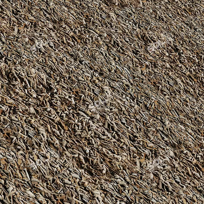  Wood Chip Mulch Texture Set 3D model image 5