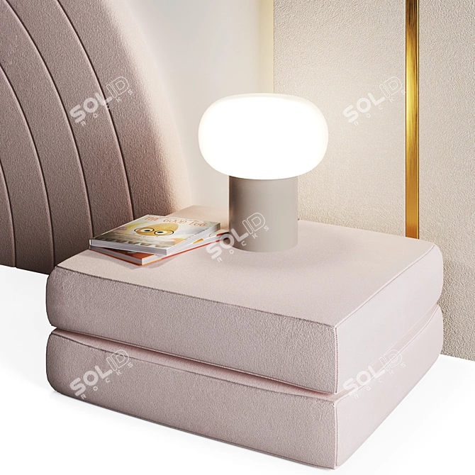 Illuminated Headboard with CoronaLightMtl 3D model image 3