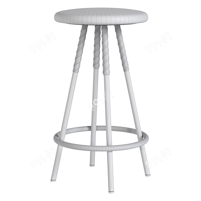 Contemporary Style Barstool by Bohlin 3D model image 5