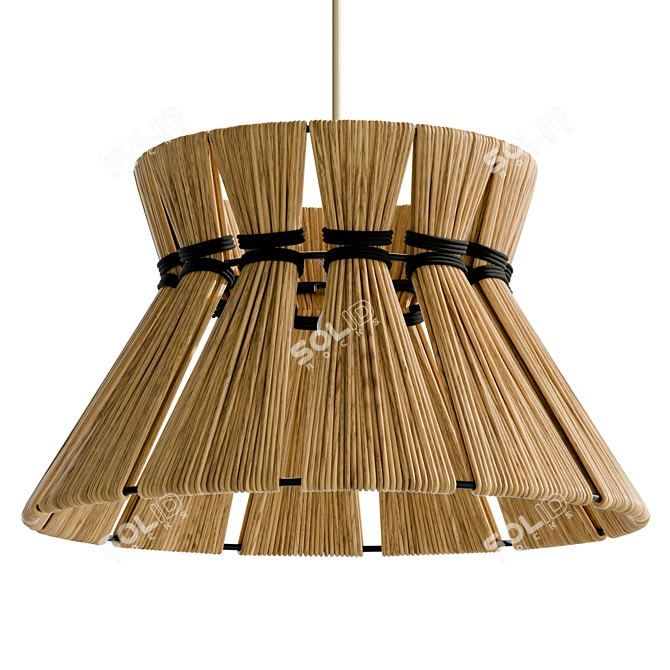 Modern Industrial Pendant Light - 113.8cm 3D model image 1