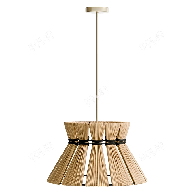 Modern Industrial Pendant Light - 113.8cm 3D model image 3