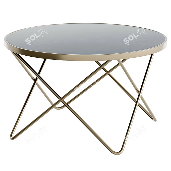 Modern Center Table with UV Texture 3D model image 1