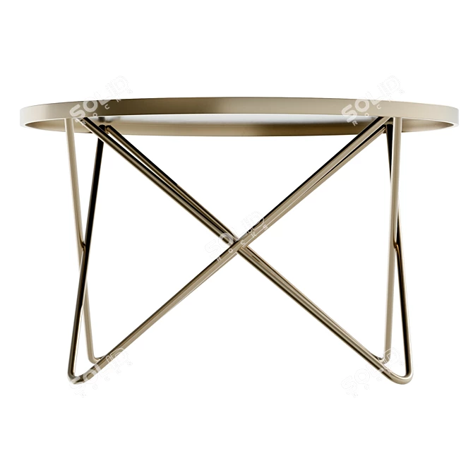 Modern Center Table with UV Texture 3D model image 4