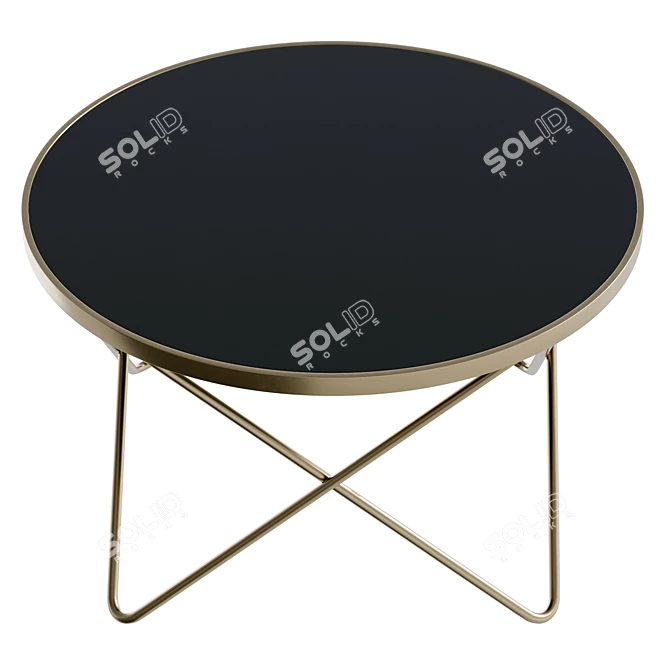 Modern Center Table with UV Texture 3D model image 5