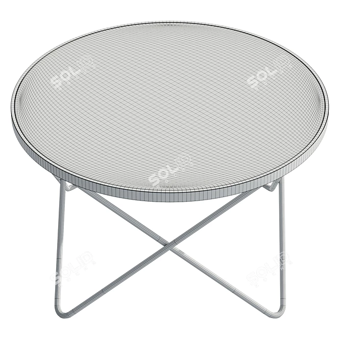 Modern Center Table with UV Texture 3D model image 6