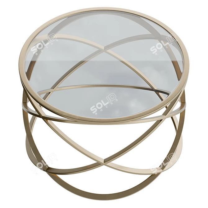 Modern Minimalist Center Table CT009 3D model image 3