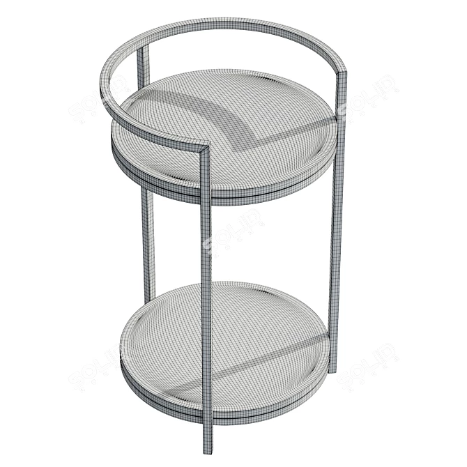 Modern UV-Wrapped Side Table 3D model image 6