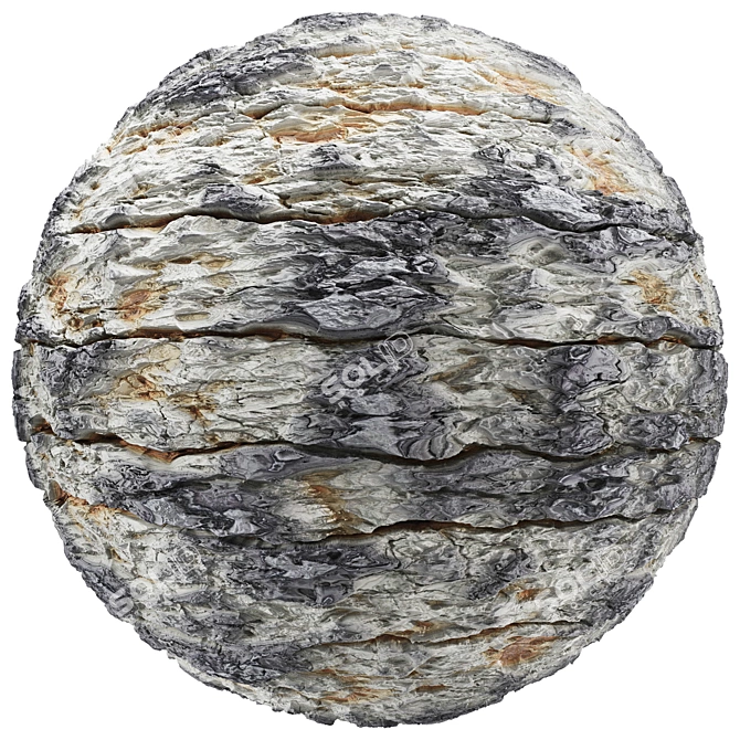 Rock Cliff Texture Pack 03 3D model image 2