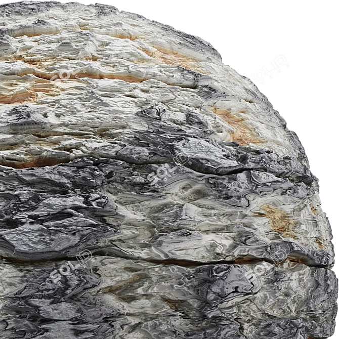 Rock Cliff Texture Pack 03 3D model image 5