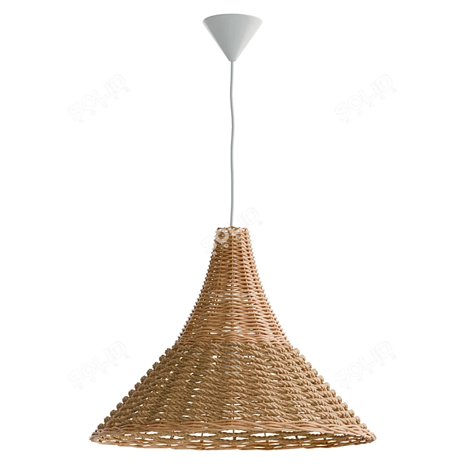 Modern Woven Pendant Light Fixture 3D model image 2