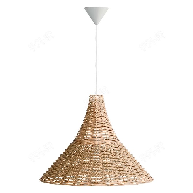 Modern Woven Pendant Light Fixture 3D model image 3