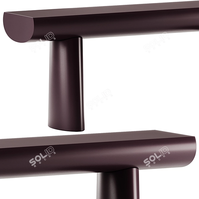 Modern HIMACS Console Table Design 3D model image 3
