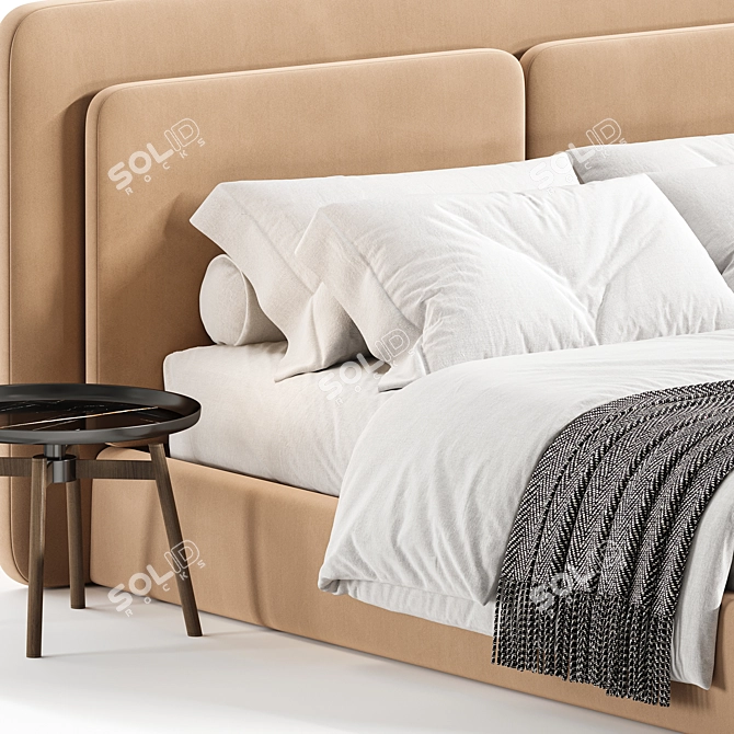 Savona Double Bed Frame 3D model image 5