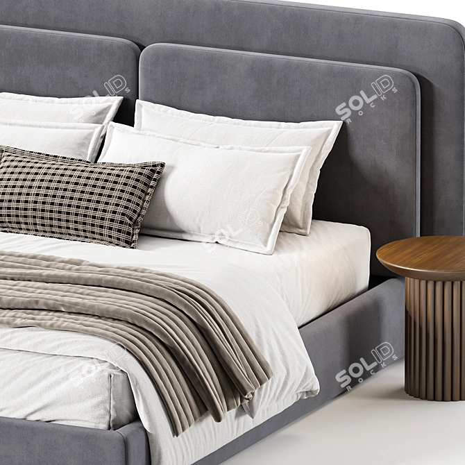 Savona Double Bed Frame 3D model image 6