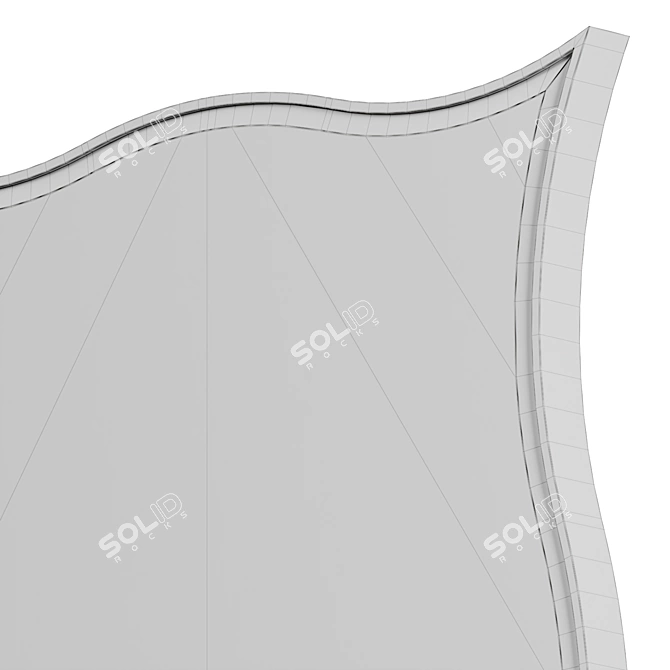 Modern Minimalist Wall Mirror 3D model image 5