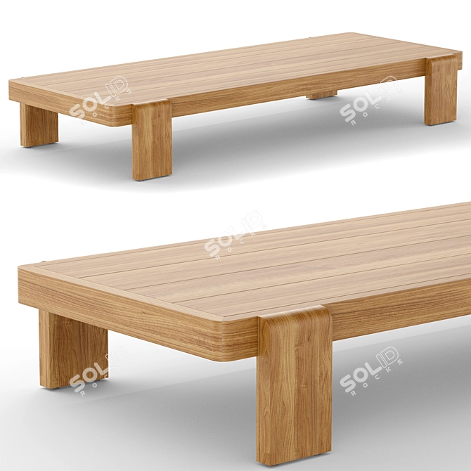 Stylish RH Vigo Coffee Table 3D model image 1