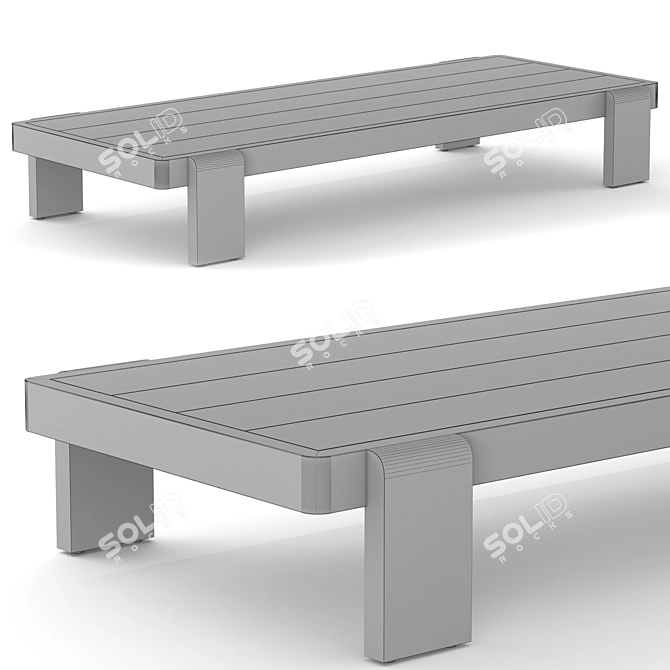 Stylish RH Vigo Coffee Table 3D model image 3