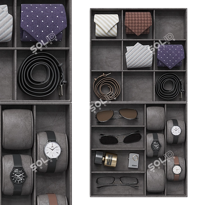 Men's Accessory Organizer Kit 3D model image 1