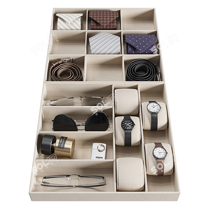 Men's Accessory Organizer Kit 3D model image 2